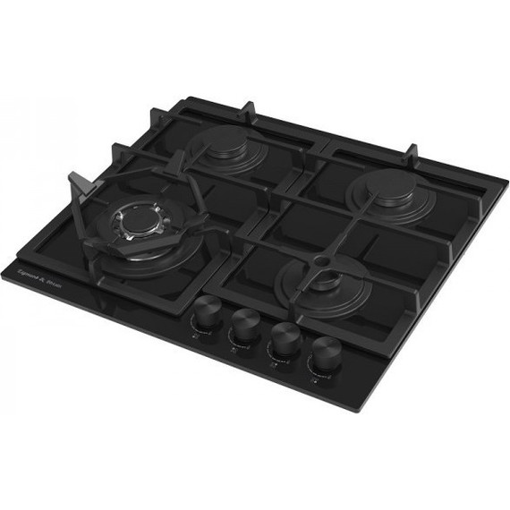 Газовая варочная поверхность Zigmund & Shtain M 26.6 B (чёрное стекло) - фото 2