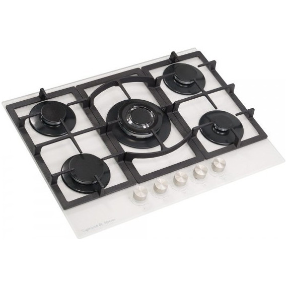 Газовая варочная поверхность Zigmund & Shtain M 26.7 W (белое стекло) - фото 3