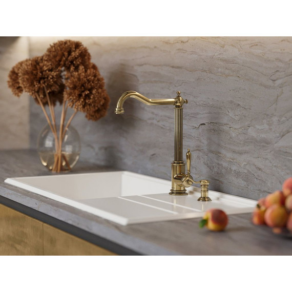 Смеситель для кухни Omoikiri Toshima AB 4994324, античная латунь - фото 2