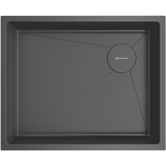 Мойка кухонная Omoikiri Taki 54-U/IF SIDE SF GB 1,2 мм 4997036, графит, Цвет производителя: графит - фото 