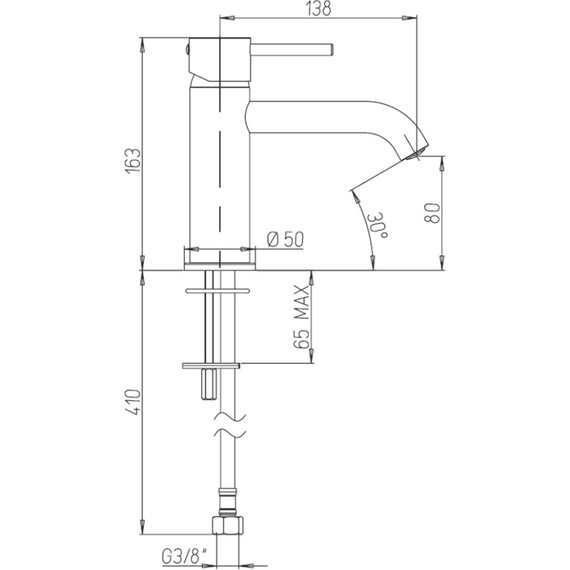 Смеситель для раковины Paini Cox 78CR205O - фото 3
