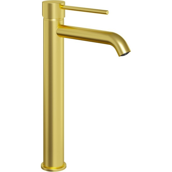 Смеситель для раковины высокий Paini Cox 78PJ205OLL, золото матовое - фото 