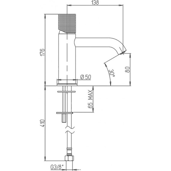 Смеситель для раковины Paini Cox Grip 7GPZ205O, черный матовый - фото 7