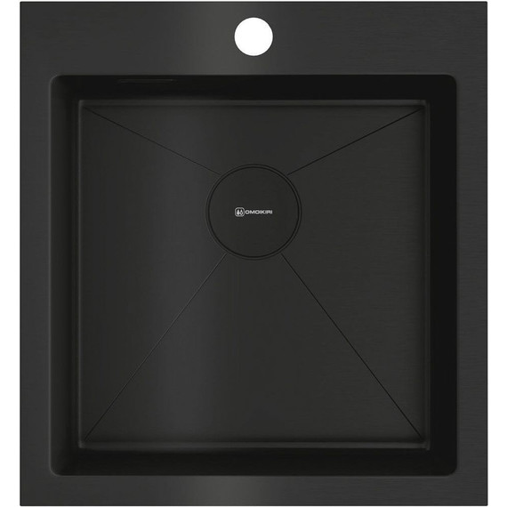 Кухонная мойка Omoikiri Akisame 46 GB 1,2 мм 4997012, графит, Цвет производителя: графит - фото 