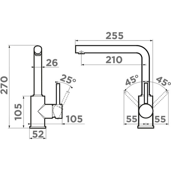 Смеситель для кухни Omoikiri Nakagawa WH-P 4974310, белый - фото 2