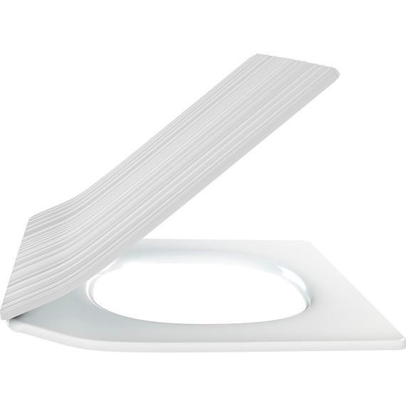 Сиденье с крышкой для унитаза Jacob Delafon Grands Boulevards микролифт E23433-00-WMT - фото 