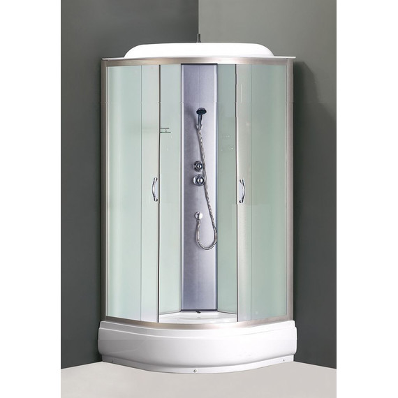 Душевая кабина Loranto 100x100 см CS-6610-25 F, хром/матовое - фото 2