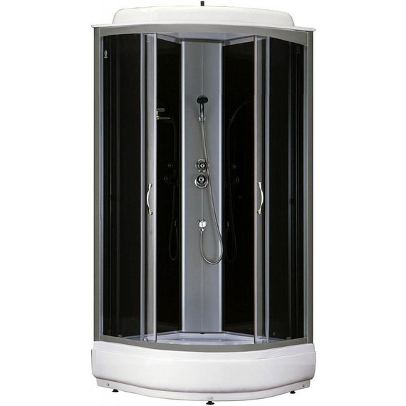 Душевая кабина Loranto 100x100 см CS-6610-25 G, хром/прозрачное - фото 