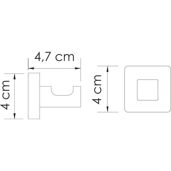 Крючок WasserKraft Rhin K-8723, цвет никель - фото 3