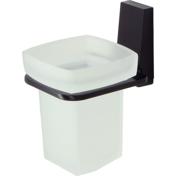 Стакан для зубных щеток WasserKraft Abens K-3228, цвет чёрный - фото 