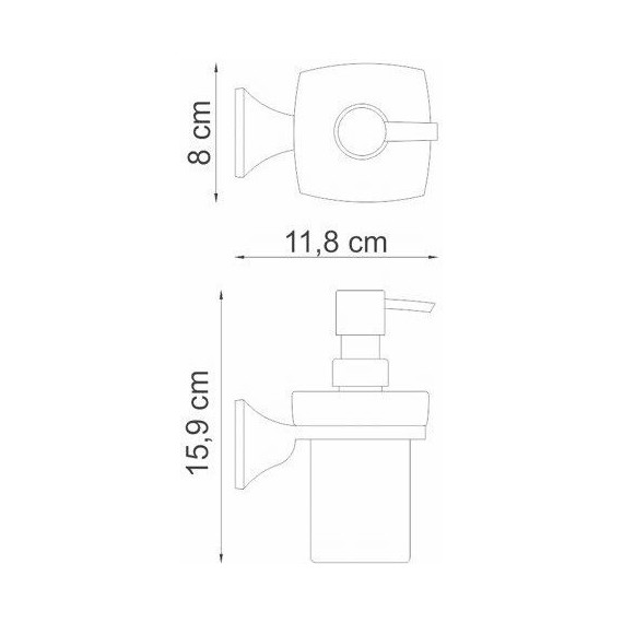 Дозатор для жидкого мыла WasserKraft Wern K-2599 - фото 3