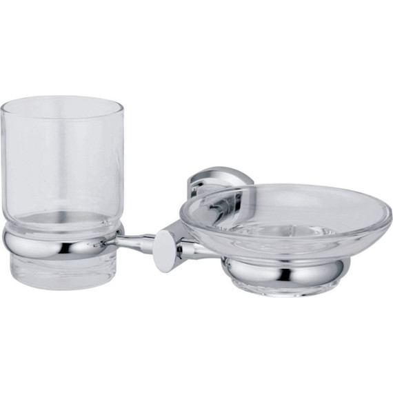 Стакан для зубных щеток с мыльницей WasserKraft Oder K-3026 - фото 