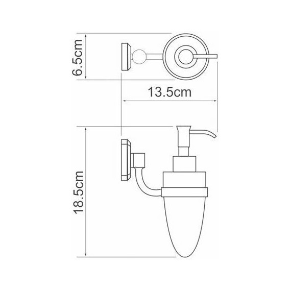 Дозатор для жидкого мыла WasserKraft Oder K-3099 - фото 3