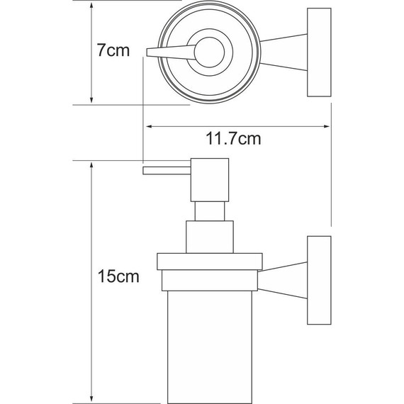 Дозатор для жидкого мыла WasserKraft Isen K-4099 - фото 3