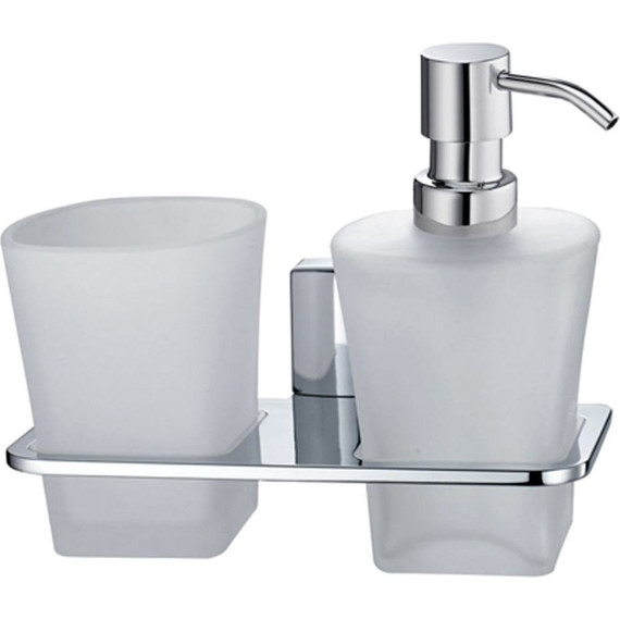 Держатель стакана и дозатор для жидкого мыла WasserKraft Leine K-5089 - фото 