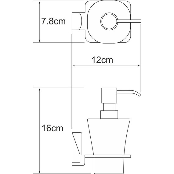 Дозатор для жидкого мыла WasserKraft Leine K-5099W - фото 3