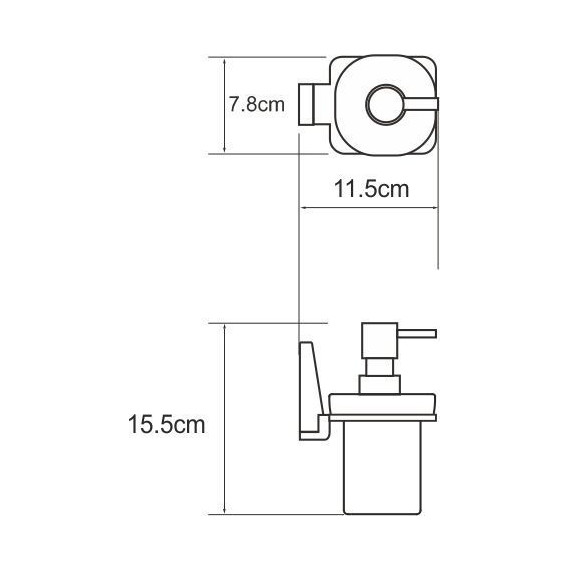 Дозатор для жидкого мыла WasserKraft Lopau K-6099 - фото 3
