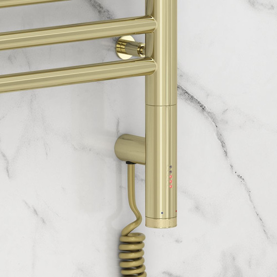 Полотенцесушитель электрический Сунержа Богема 3.0 П14 800x300 мм (прямая перемычка) 020-5805-8030 R, шампань - фото 3