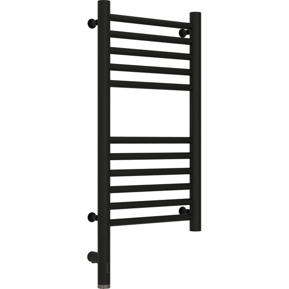 Полотенцесушитель электрический Сунержа Богема 3.0 П11 600x300 мм (прямая перемычка) 31-5804-6030 L, чёрный матовый - фото 