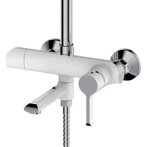 Душевая стойка Haiba HB24805-8, белый/хром - фото 2