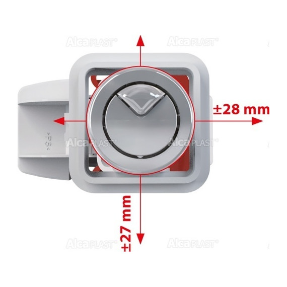 Выпускной комплект Alcadrain SA08ASK 1/2'' CHROM - фото 2