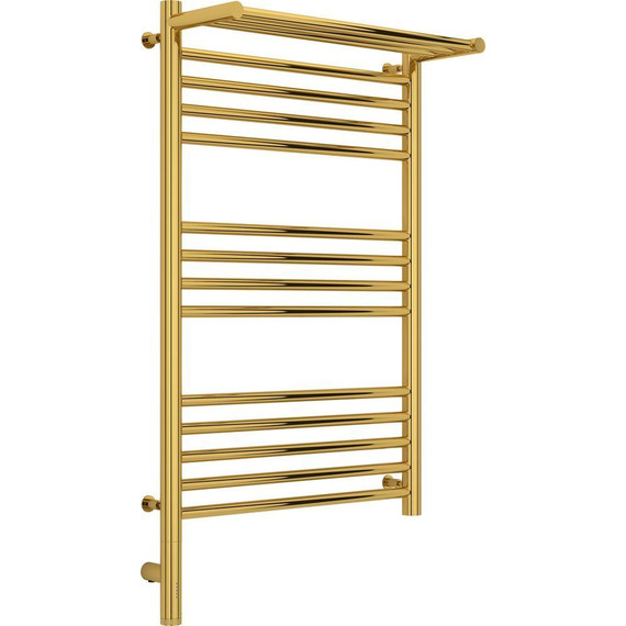 Полотенцесушитель электрический Сунержа Богема с полкой 3.0 П14 800x500 мм (прямая перемычка) 03-5806-8050 L, золото - фото 