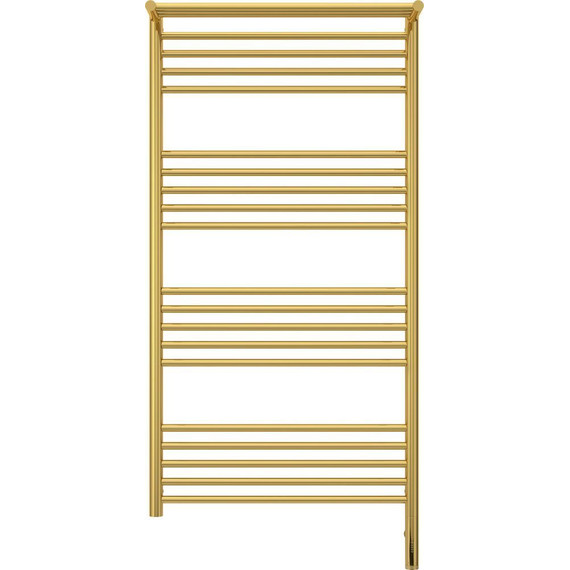 Полотенцесушитель электрический Сунержа Богема с полкой 3.0 П20 1200x600 мм (прямая перемычка) 03-5807-1260 R, золото - фото 2