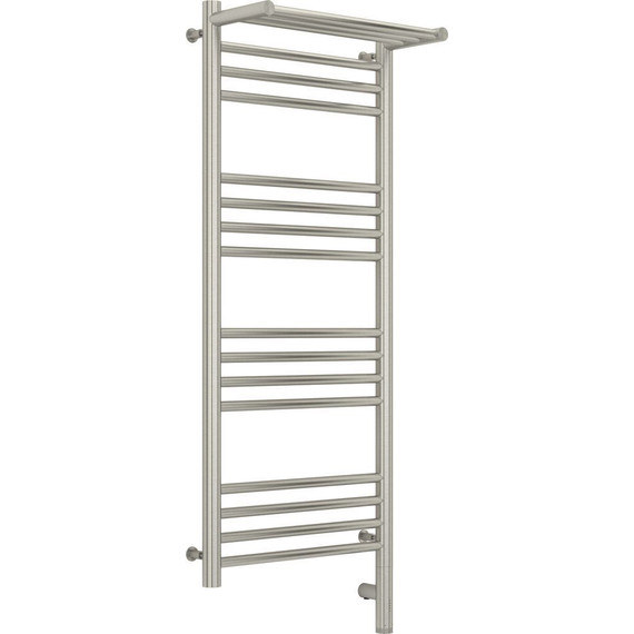 Полотенцесушитель электрический Сунержа Богема с полкой 3.0 П16 1000x400 мм (прямая перемычка) 071-5807-1040 R, сатин - фото 