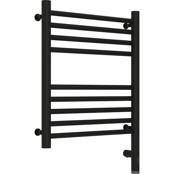 Полотенцесушитель электрический Сунержа Богема 3.0 П9 500x400 мм (прямая перемычка) 31-5805-5040 R, чёрный матовый - фото 