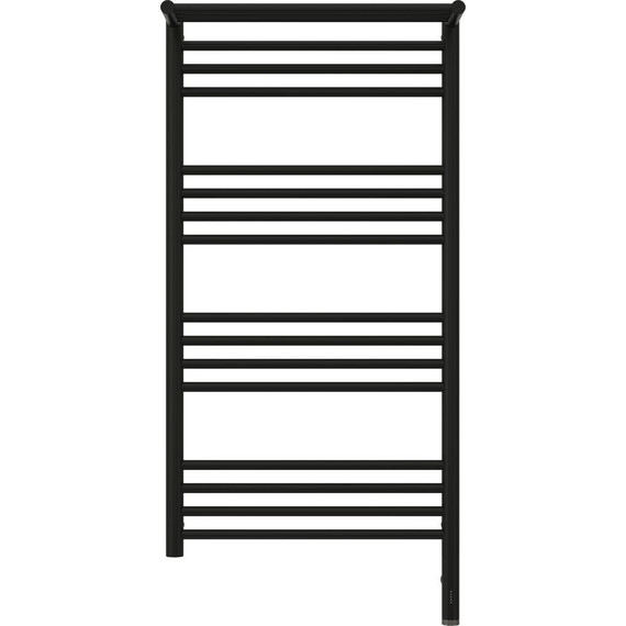 Полотенцесушитель электрический Сунержа Богема с полкой 3.0 П16 1000x500 мм (прямая перемычка) 31-5807-1050 R, чёрный матовый - фото 2
