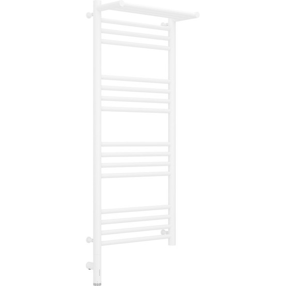 Полотенцесушитель электрический Сунержа Богема с полкой 3.0 П16 1000x400 мм (прямая перемычка) 30-5806-1040 L, белый матовый - фото 