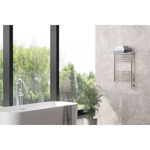 Полотенцесушитель электрический Сунержа Богема с полкой 3.0 П10 600x400 мм (прямая перемычка) 00-5807-6040 R - фото 4