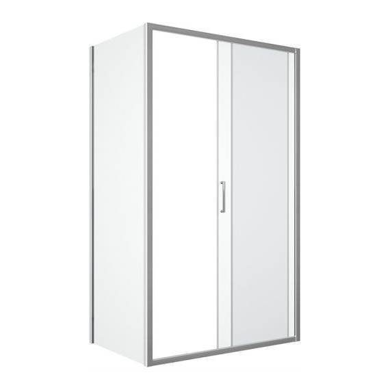 Душевое ограждение Bravat Drop 120х80 см, BS120.3100A, хром/прозрачное - фото 