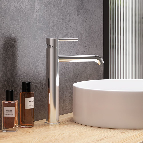 Смеситель для раковины высокий Damixa Scandinavian Pure 360250000, Цвет производителя: хром - фото 2