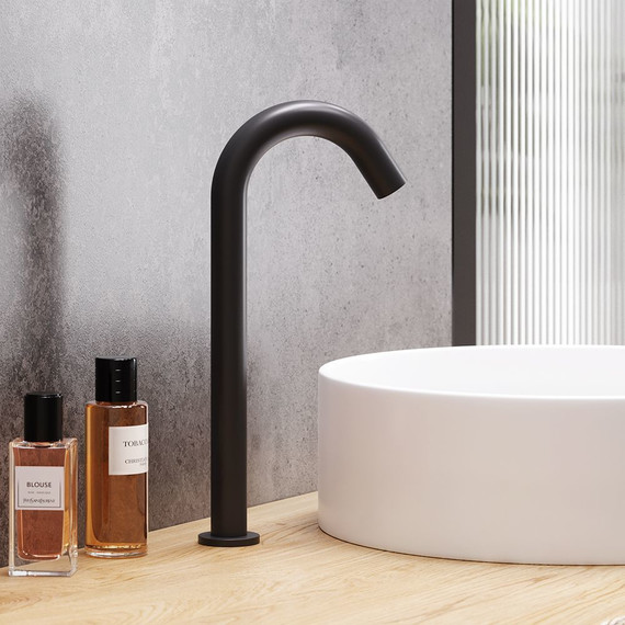 Смеситель для раковины высокий сенсорный Damixa Scandinavian Pure 360280300, черный, Цвет производителя: чёрный - фото 2