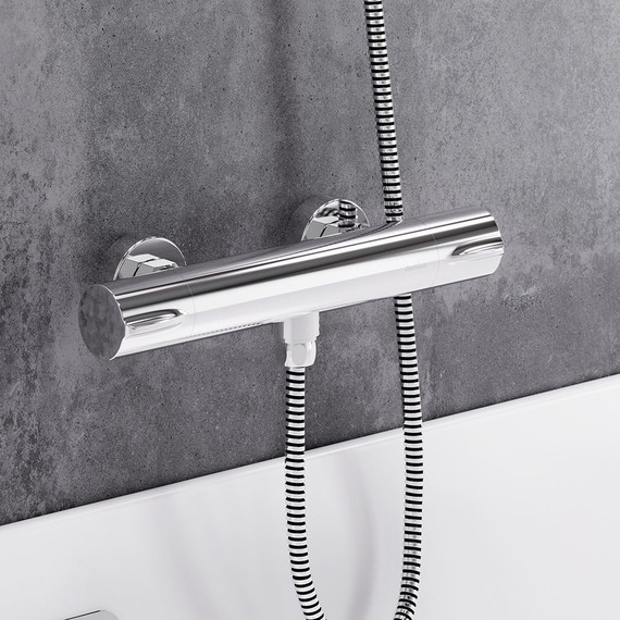 Смеситель для душа с термостатом Damixa Scandinavian Pure 366000000, Цвет производителя: хром - фото 3