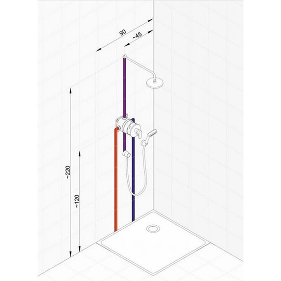 Душевая система для душа Kludi Pure&Easy 376400565 - фото 3