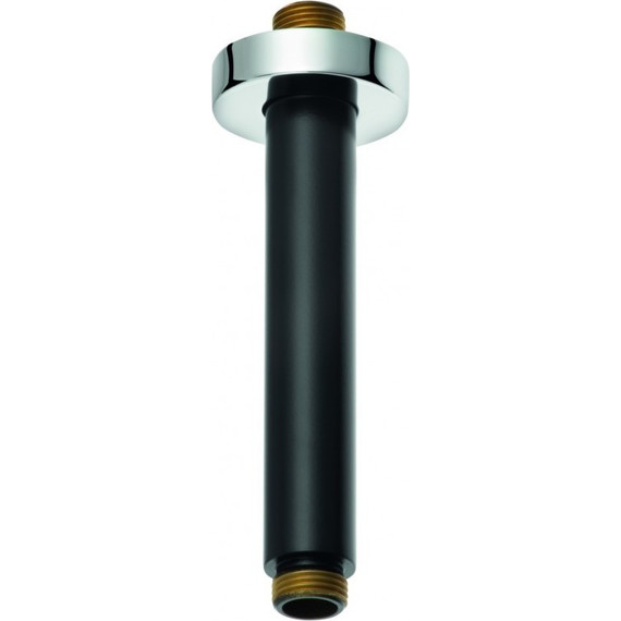 Кронштейн потолочный для верхнего душа Kludi A-QA 6651587-00, 150 мм, чёрный матовый/хром - фото 