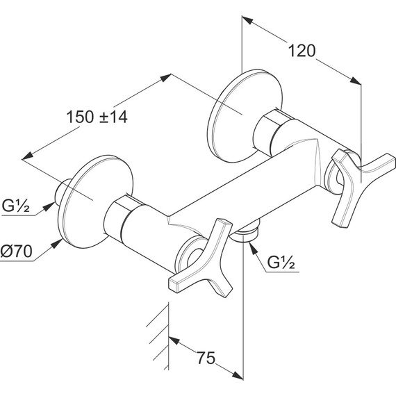 Смеситель для душа Kludi Nova Fonte Deco 207100539 - фото 3