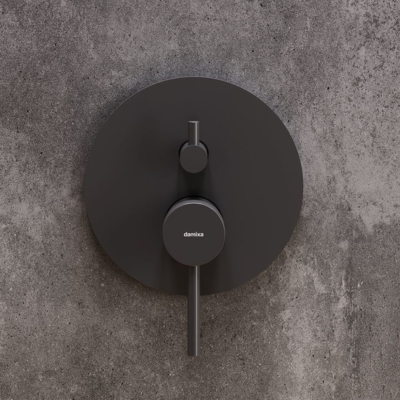 Смеситель для ванны Damixa Scandinavian Pure 367100300, черный, Цвет производителя: чёрный - фото 2