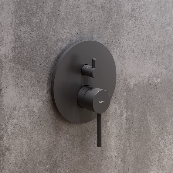 Смеситель для ванны Damixa Scandinavian Pure 367100300, черный, Цвет производителя: чёрный - фото 3