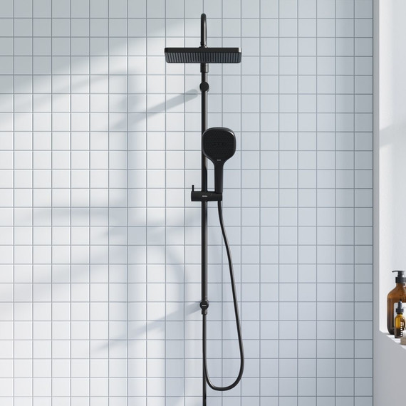 Душевая стойка Damixa Merkur 940000300, черный - фото 3