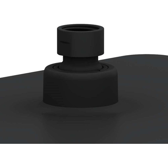 Верхний душ Damixa Merkur 310x200 мм 940050300, черный - фото 2