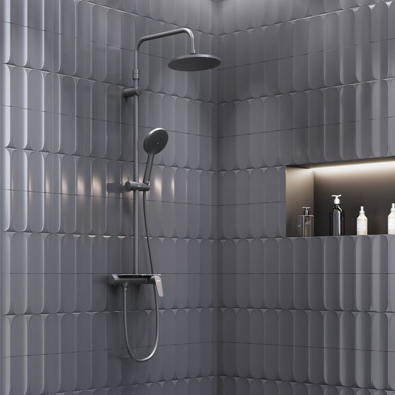 Душевая стойка Damixa Jupiter 977780300, черный - фото 2