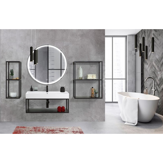 Зеркало Cezares Cadro Led 100 см CZR-SPC-CADRO-1000-LED-TCH-WARM - фото 8