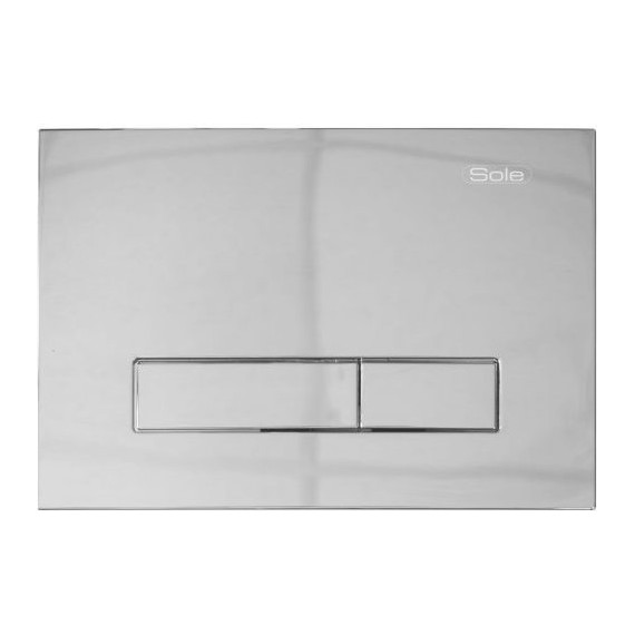 Кнопка смыва Sole S0323 Chrome - фото 