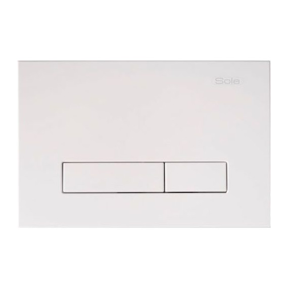 Кнопка смыва Sole S0120 White - фото 