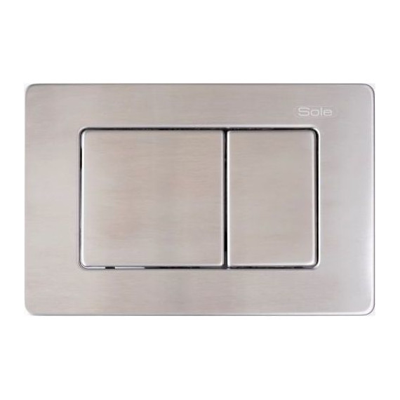 Кнопка смыва Sole S0423 Brushed metal - фото 