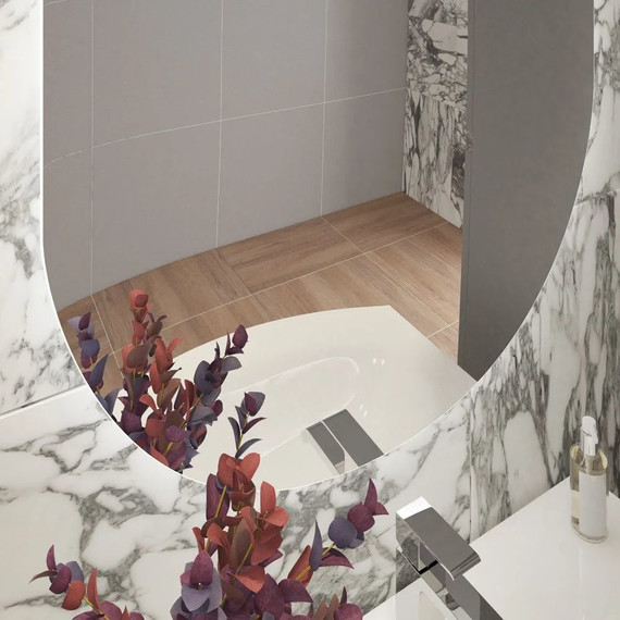 Зеркало Cezares Vague Led 110 см CZR-SPC-VAGUE-1100-700-MOV - фото 8