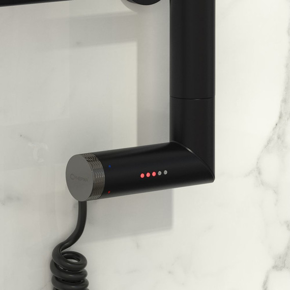 Полотенцесушитель электрический Сунержа Галант 2.0 П8 1000x600 мм 31-5200-1060 L, чёрный матовый - фото 3